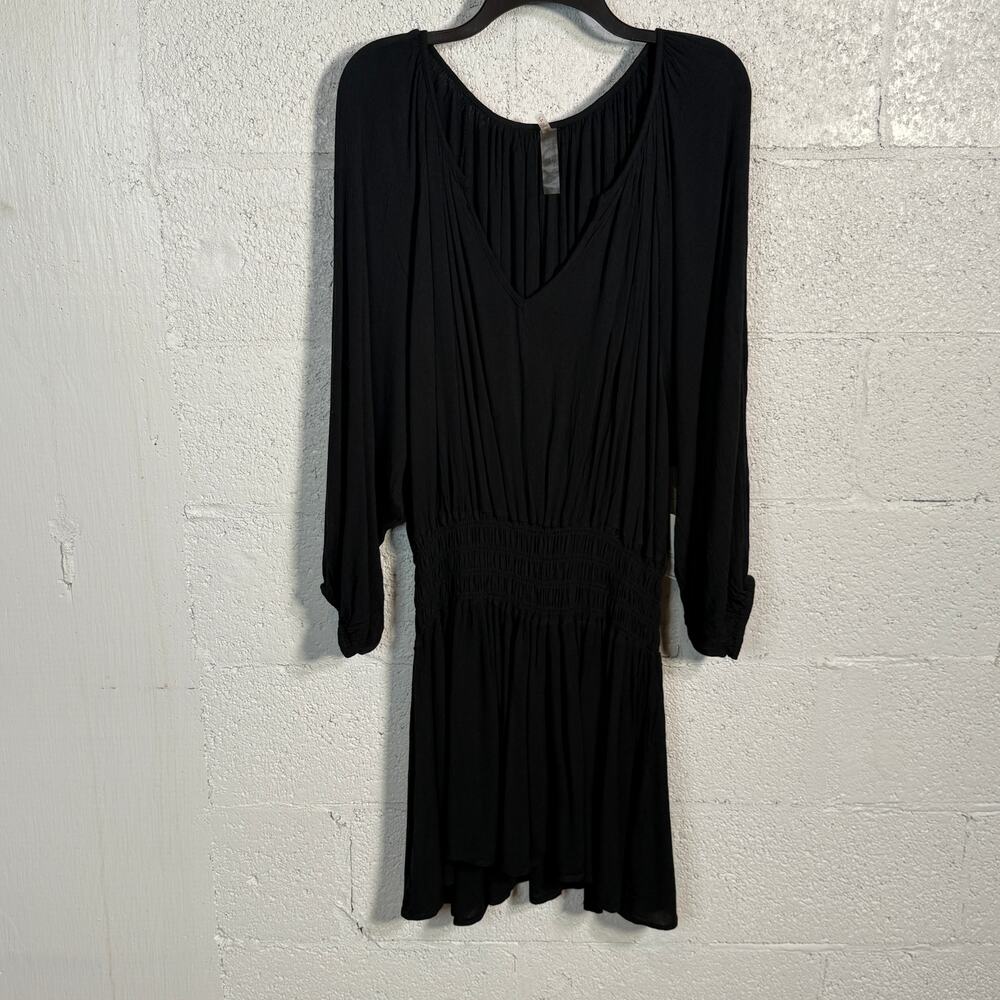 Raisins Curve Trendy Plus Size Maui Swim Cover-up Dress - Black 2X